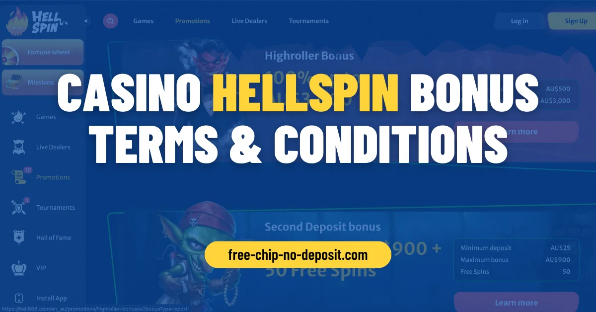 Casino HellSpin Bonus Terms & Conditions