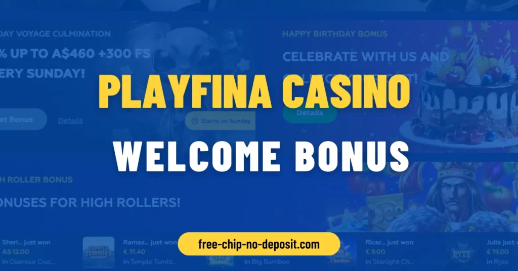 Playfina Casino Welcome Bonus