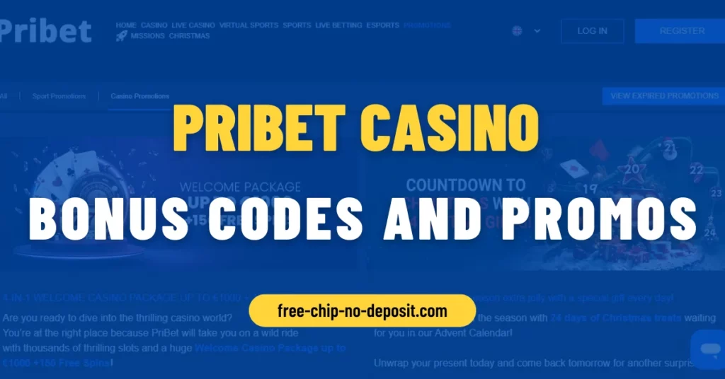 PribetCasino Bonus Codes and Promos