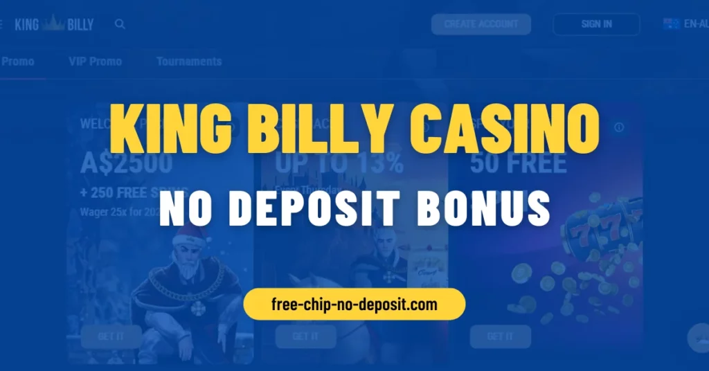 King Billy Casino No Deposit Bonus