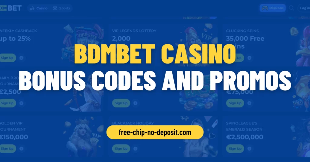 BDMbet Casino Bonus Codes and Promos