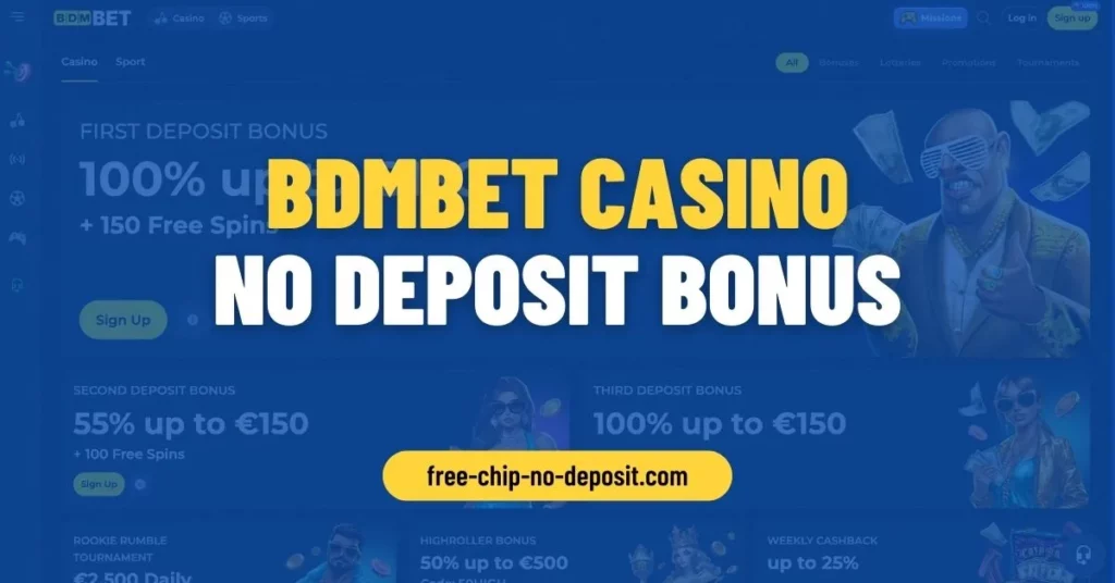 No Deposit Bonus BDMbet