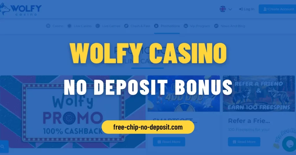 Wolfy Casino No Deposit Bonus