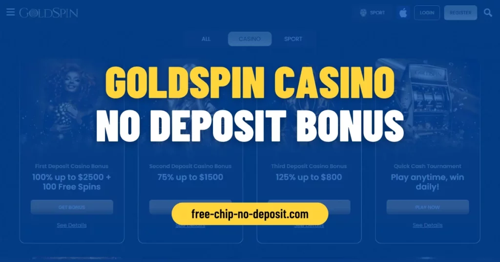 Goldspin Casino No Deposit Bonus