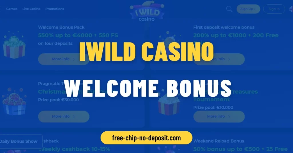 IWild Casino Welcome Bonus